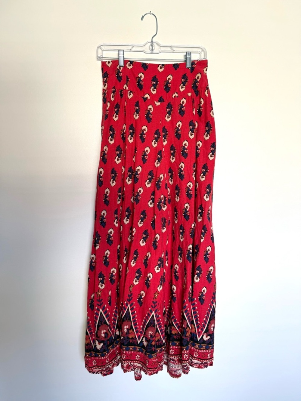 Free People Wide-Leg Printed Palazzo Pants - Pink - Picture 2 of 7